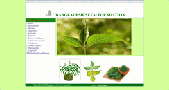 Desktop Screenshot of neemfoundationbd.org